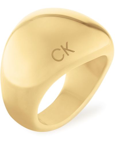 Calvin Klein Anello da donna Collezione PLAYFUL ORGANIC SHAPES Oro giallo - 35000441D - Metallizzato