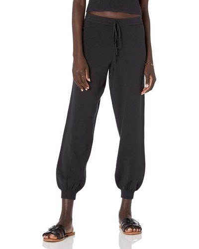 The Drop Maddie Loose Fit Supersoft Sweater Jogger Black