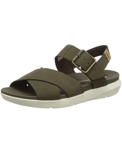 Timberland Wilesport Leather Sandales Bride Cheville - Noir