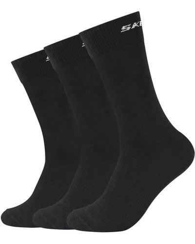Skechers 3 Pair Basic Socks Sk41040 - Black