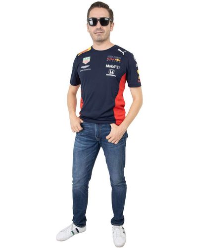 PUMA Red Bull Racing Official Teamline T-Shirt - Schwarz