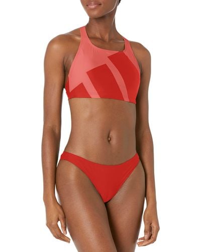 adidas Standard Big Bars Bikini - Rot