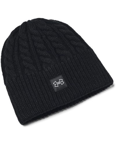 Under Armour S Halftime Cable Knit Beanie, - Black