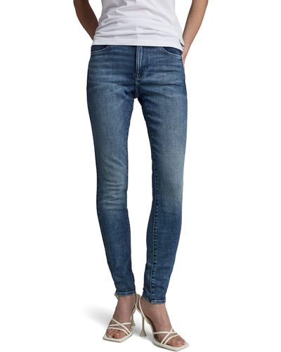 G-Star RAW 3301 High Skinny Jeans - Blau