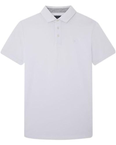 Hackett Hackett Pima Cotton Short Sleeve Polo 3xl - White