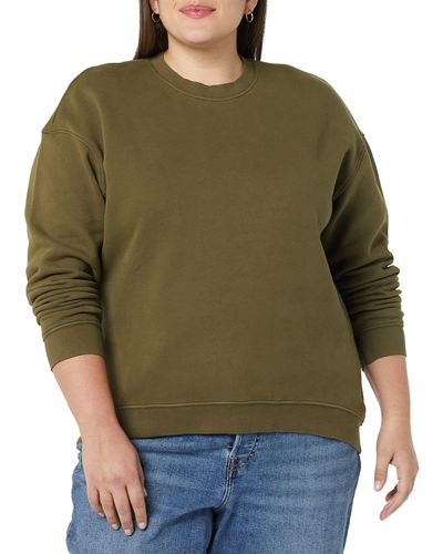 Goodthreads Heritage Fleece-Sweatshirt mit Rundhalsausschnitt - Grün