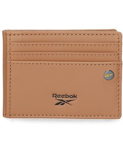 Reebok Switch Card Holder Brown 9.5 X 7.5 Cm Leather