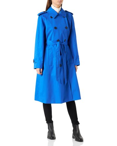 Tommy Hilfiger Db Trench Woven Coats Voor - Blauw