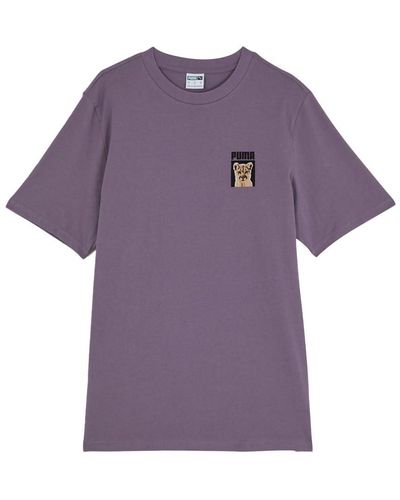 PUMA T-Shirt Violett Laufen Embro - Lila