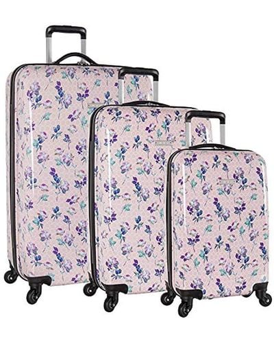 Nine West 3 Piece Hardside Spinner Luggage Suitcase Set - Multicolor