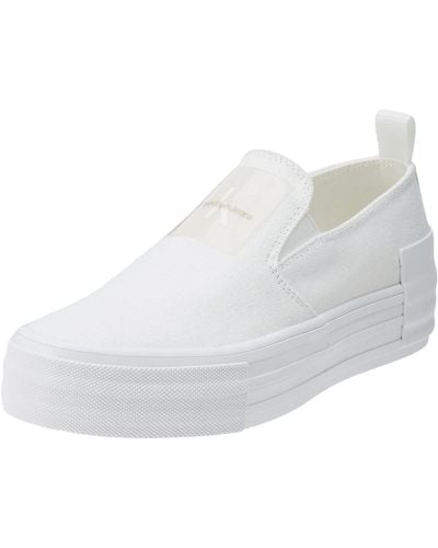 Calvin Klein Bold Vulc Flatf Slipon Wn Vulkanisierter Sneaker - Weiß