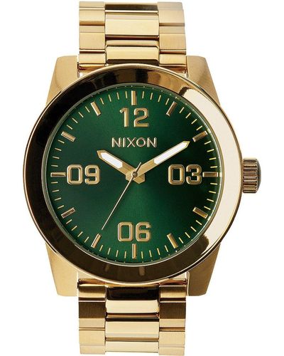 Nixon Analog Quarz Uhr mit Edelstahl Armband A3461919-00 - Grün