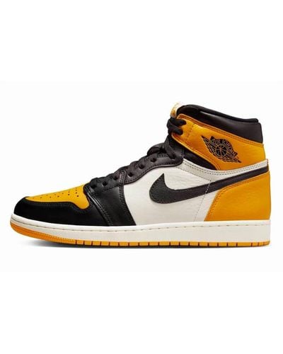 Nike Air Jordan 1 Retro High Og Yellow Toe Style Code: 555088-711 - Black