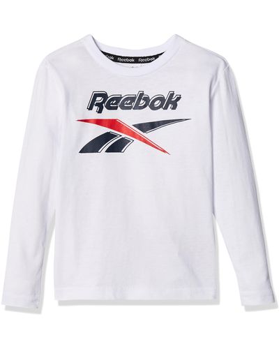 Reebok Camiseta Tod Intl L/s Shirt Met Lange Mouwen Voor Jongens - Wit