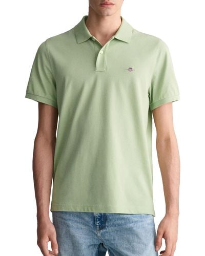 GANT S Piqué Polo Shirt Milky Matcha M - Green