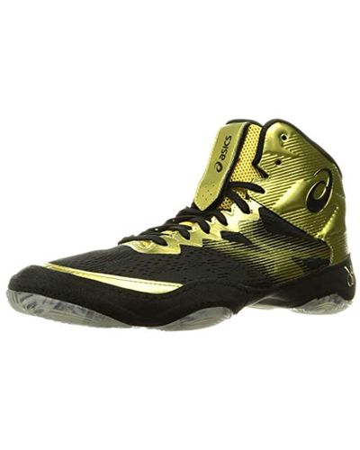 Asics Jb Elite Iv 1081a0 Wrestling Shoes Boxing Shoes Mma (6.5 Uk, Rich Gold/black) - Multicolour