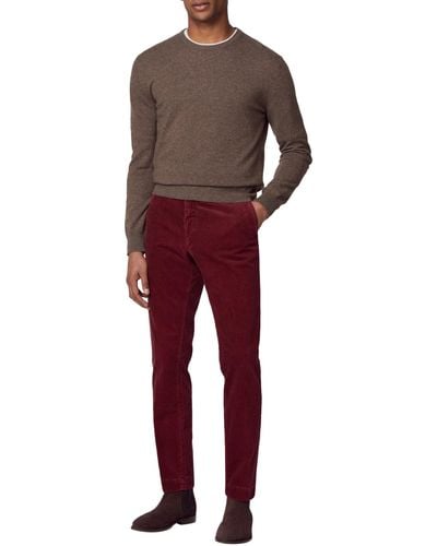 Hackett Pigment Cord Chino Trousers - Red