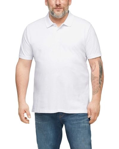 S.oliver Poloshirt Kurzarm Regular Fit Polohemd - Weiß