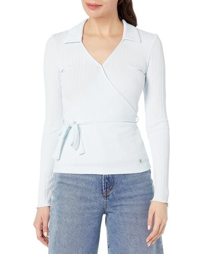 Guess Long Sleeve Emelie Top - White