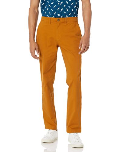 Amazon Essentials Slim-fit Casual Stretch Chino Pant - Orange
