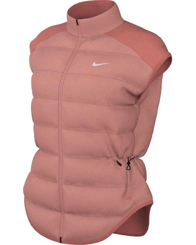 Nike W Nk Swift Tf Fill Vest Jacket Voor - Roze
