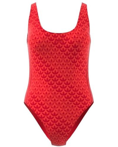 adidas HZ4109 MONOGRM Suit Swimsuit Better Scarlet/Bright red/White 44 - Rot