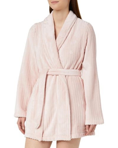 Triumph Fleece Robe 3/4 Bathrobe - Pink
