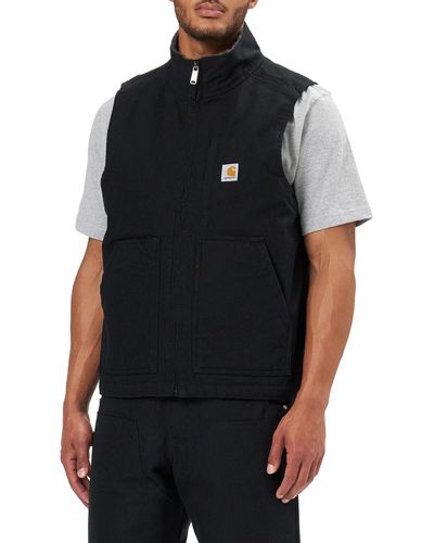 Carhartt Sherpa Lined Mock-neck Vest - Black