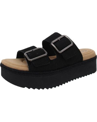Clarks Lana Beach Sandal Voor - Zwart