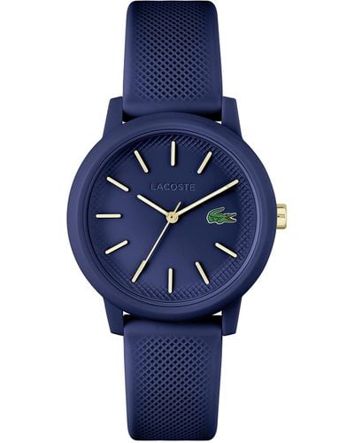 Lacoste Analogue Quartz Watch For Women With Navy Blue Silicone Bracelet - 2001271