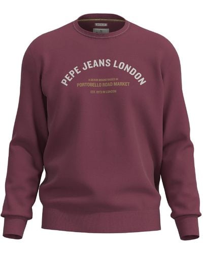 Pepe Jeans Medley Crew Sweatshirt Voor - Paars