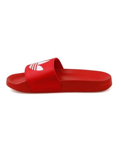 adidas Mixte adulte Adilette Lite Chaussure de gymnastique - Rouge