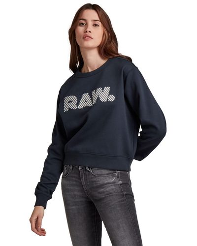 G-Star RAW Graphic Sweatshirt - Blau