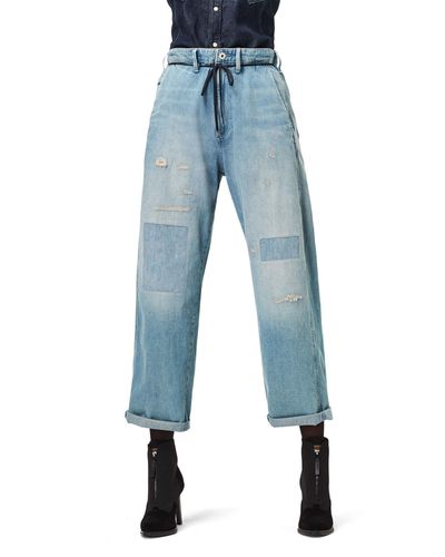 G-Star RAW Jeans Lintell High Waist Wide - Blau