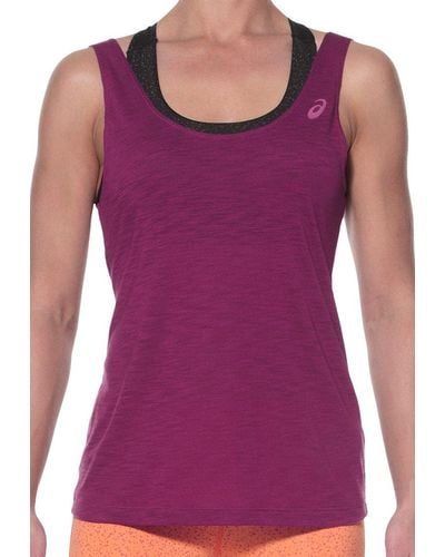 Asics Loose Running Tshirt Ladies Purple Size M 2016 Sport Tshirt
