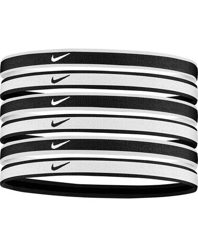 Nike Set Van 6 Haarelastieken Swoosh Tipped - Zwart