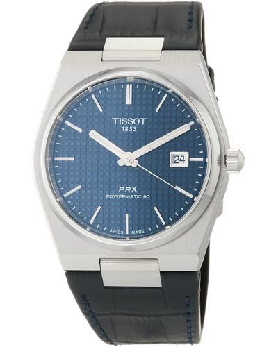Tissot S Prx Powermatic 80 316l Stainless Steel Case Automatic Watch - Blue