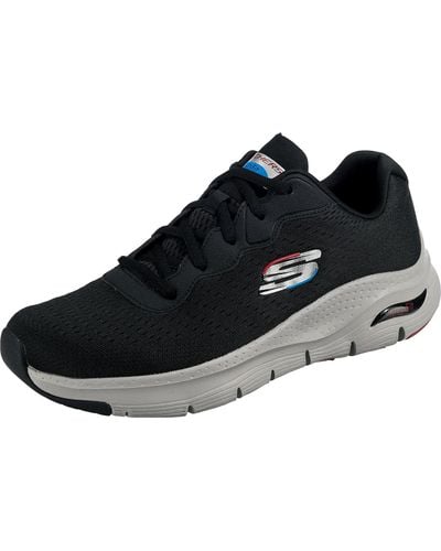 Skechers Arch Fit Slip On Sneakers Voor - Zwart