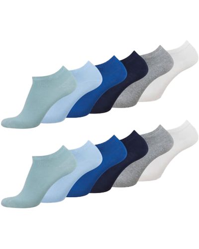 Tom Tailor Bequeme Socken - Socken für den Alltag und Freizeit blue mix 39-42 - im praktischen 12er - Blau