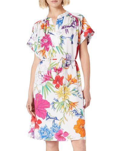 GANT D2. Humming Floral Popover Dress Vestito - Multicolore