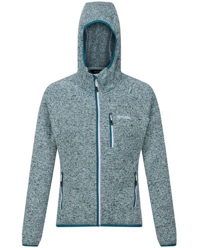 Regatta S Hood Newhill Full Zip Hooded Fleece Jacket - Blue