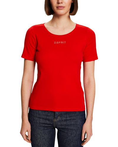 Esprit 014ee1k328 T-Shirt - Rouge