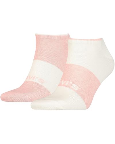 Levi's Adult Plant Based Dying Low Cut Socks 2 Pack Sneaker - Pink