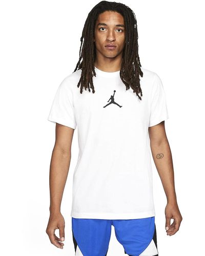 Nike Jumpman Df Crew T-Shirt White/Black - Weiß
