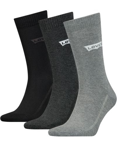 Levi's Regular Sock Van Gerecycled Katoen - Zwart