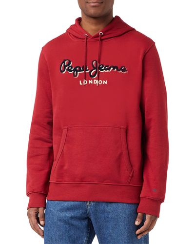 Pepe Jeans Lamont Hoodie Maglione - Rosso