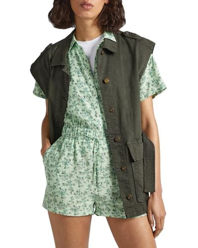 Pepe Jeans Fiora Jumpsuit - Green