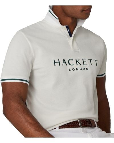 Hackett Hackett Heritage Classic Short Sleeve Polo L - Grey