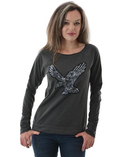 Esprit Sweatshirt Met Vogelapplicatie - Zwart