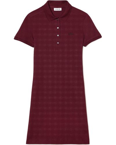 Lacoste Ef5473 robe - Rouge